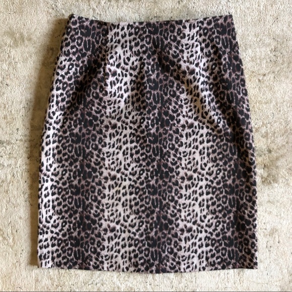 Leopard Straight Skirt - Picture 1 of 6